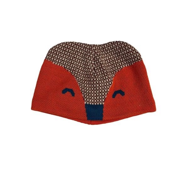 Patagonia Baby Animal Friends Fox Beanie Hat, Henna Brown EUC - Picture 1 of 4